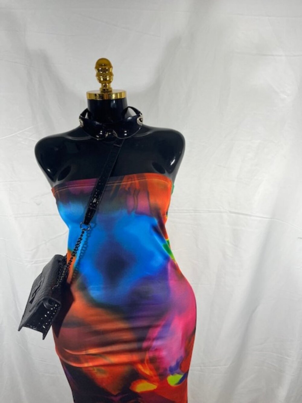 Shein Tie Dye Bodycon Midi Skirt/Tube Dress - Sexy Curvy Fit - Size S